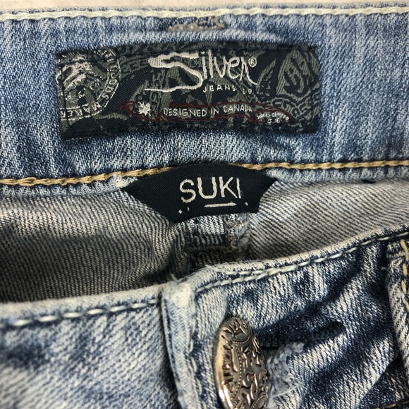 Silver Jeans Suki Bootcut  Size 28 Short Stretch Medium wash denim - Picture 7 of 14
